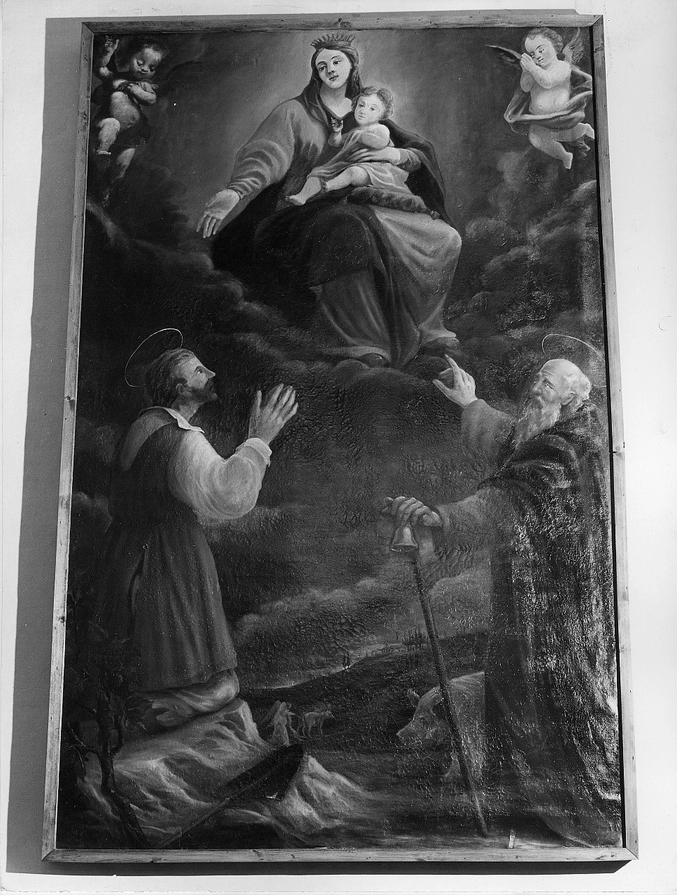 Madonna con Bambino in gloria con Sant'Isidoro Agricola e la Sant'Antonio Abate